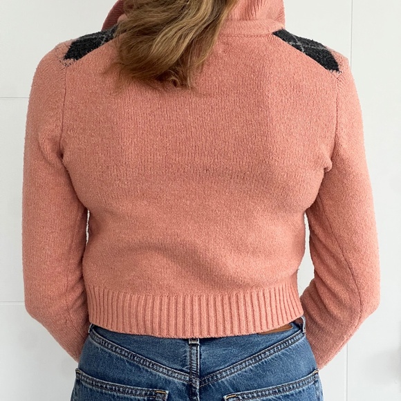 William Rast Argyle Plaid Cropped Jumper - super cute and preppy - Picture 3 of 7